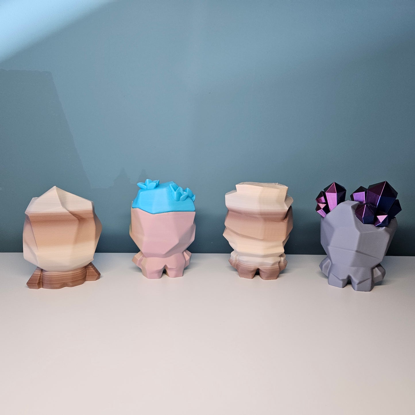 Rock Pal Figures in Contrasting Colours and Various Sizes