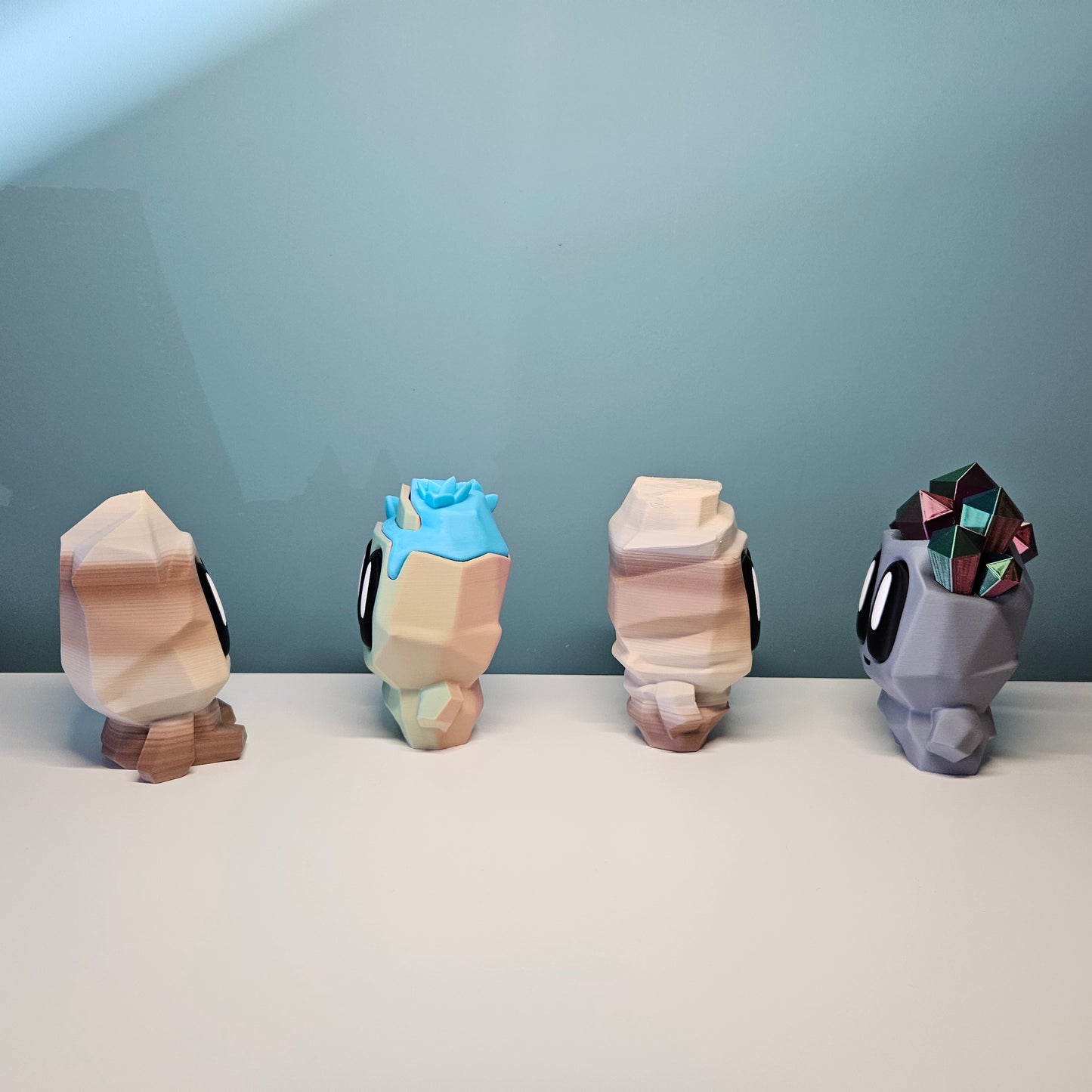 Rock Pal Figures in Contrasting Colours and Various Sizes