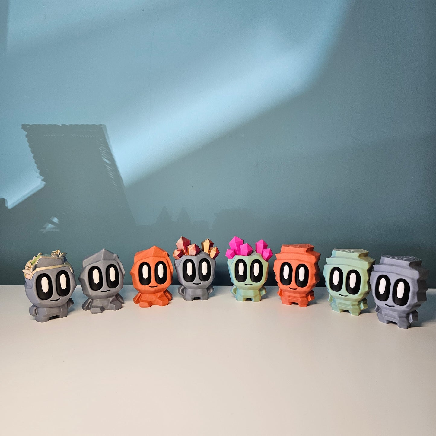 Rock Pal Figures in Contrasting Colours and Various Sizes