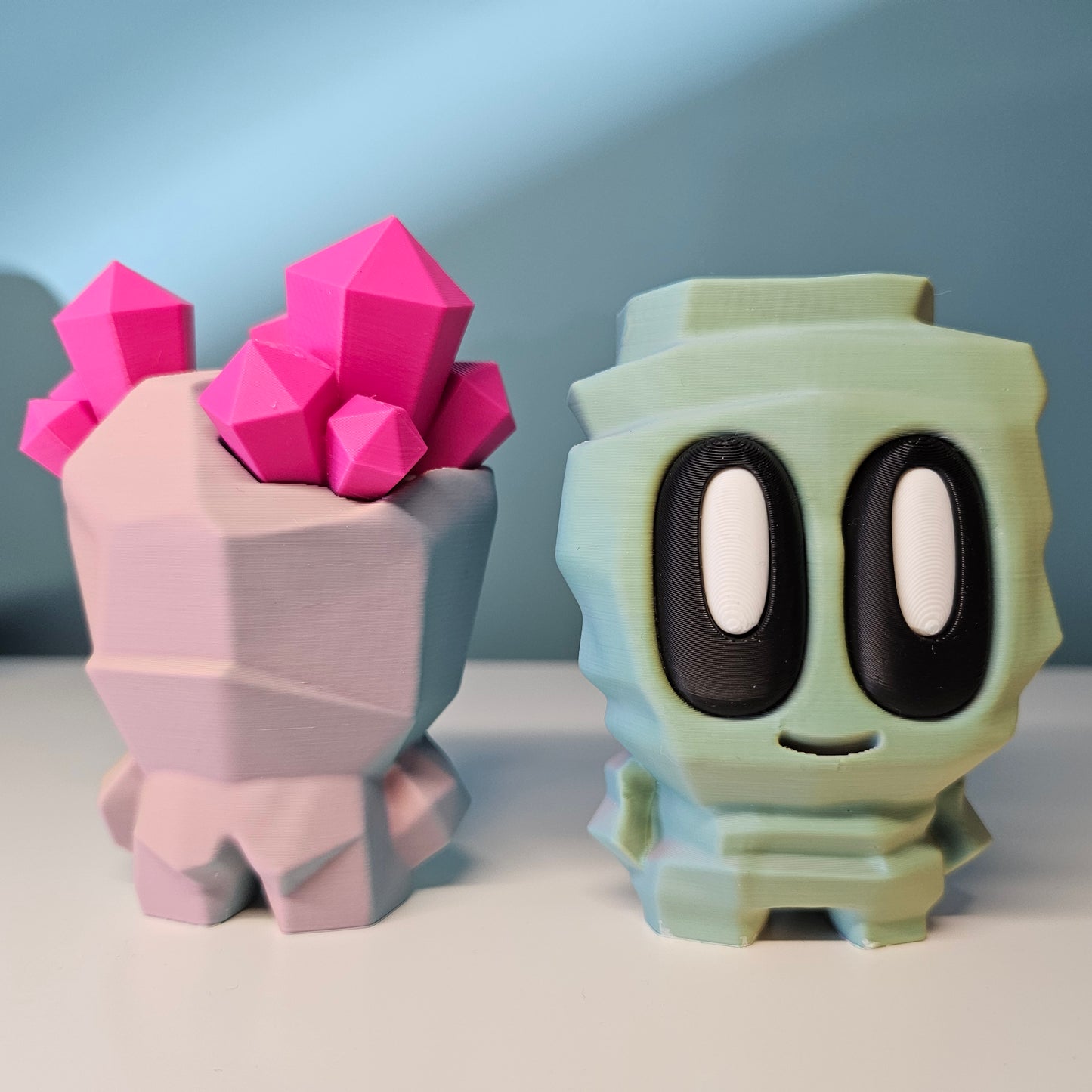 Rock Pal Figures in Contrasting Colours and Various Sizes