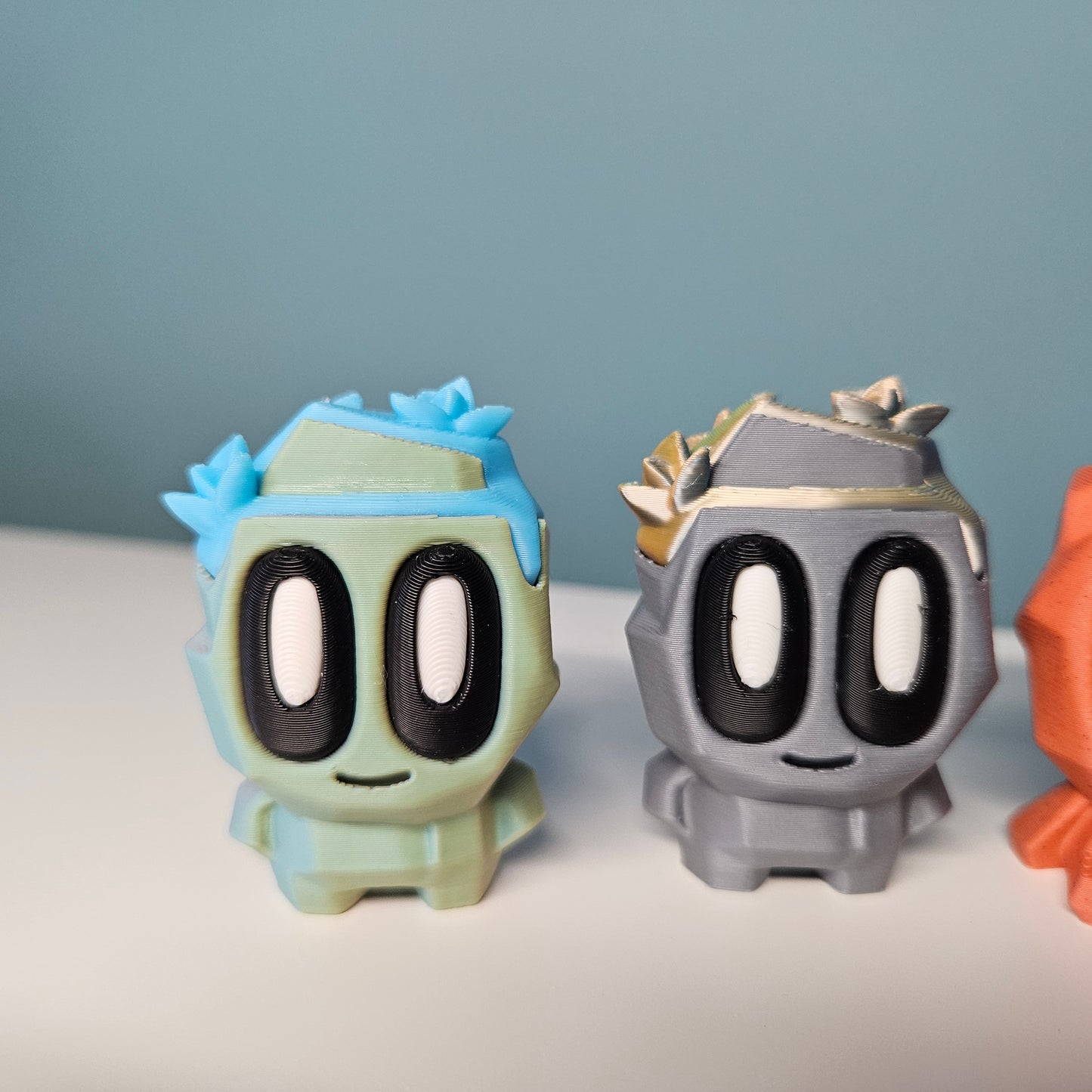 Rock Pal Figures in Contrasting Colours and Various Sizes