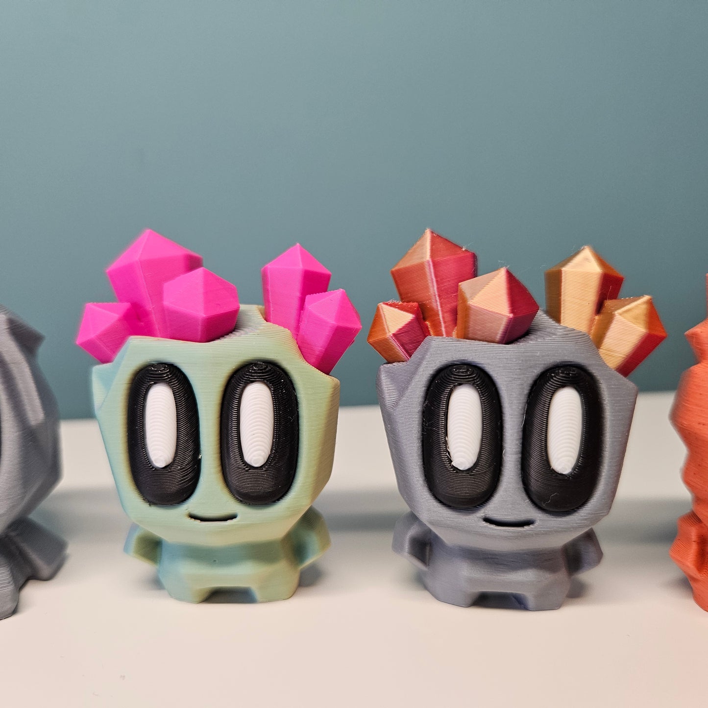 Rock Pal Figures in Contrasting Colours and Various Sizes