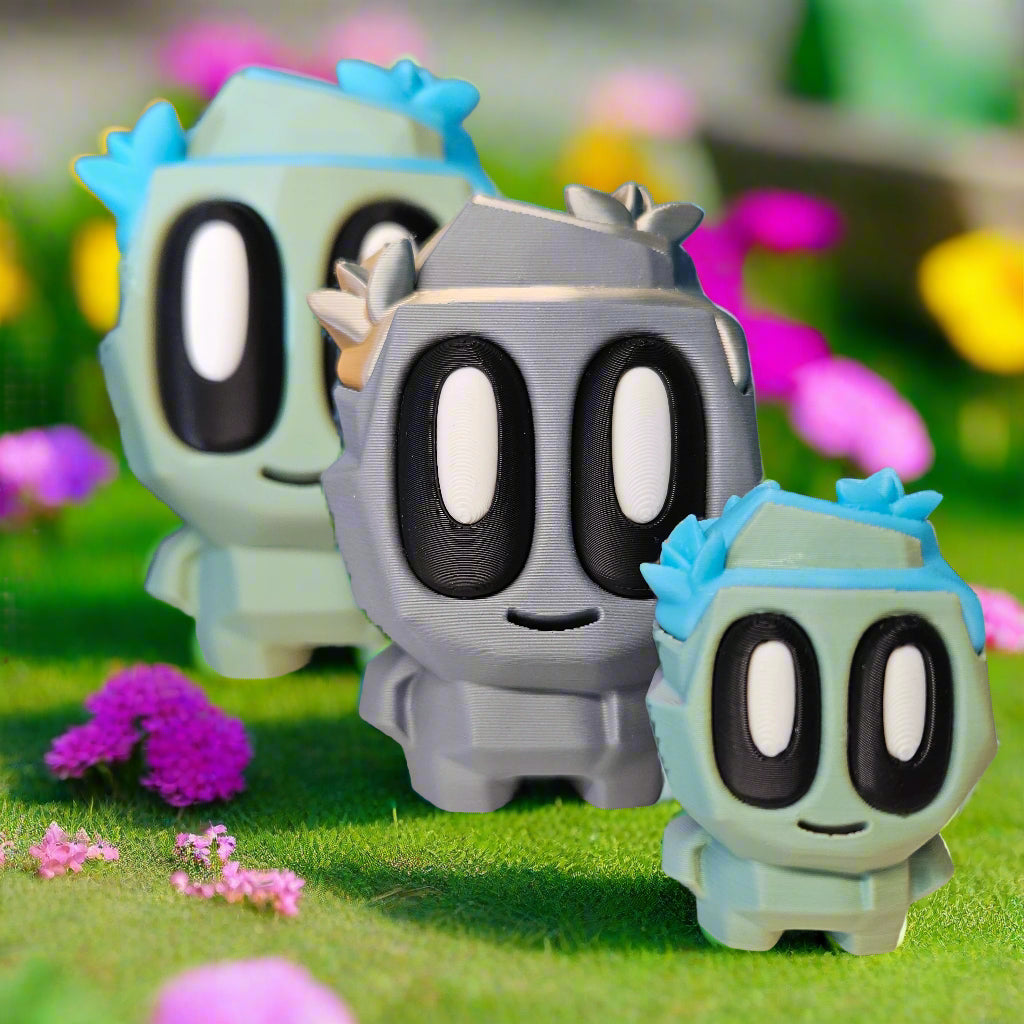 Rock Pal Figures in Contrasting Colours and Various Sizes