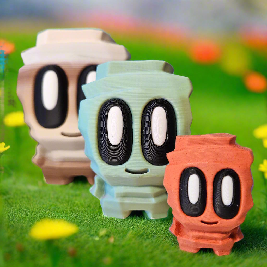 Rock Pal Figures in Contrasting Colours and Various Sizes