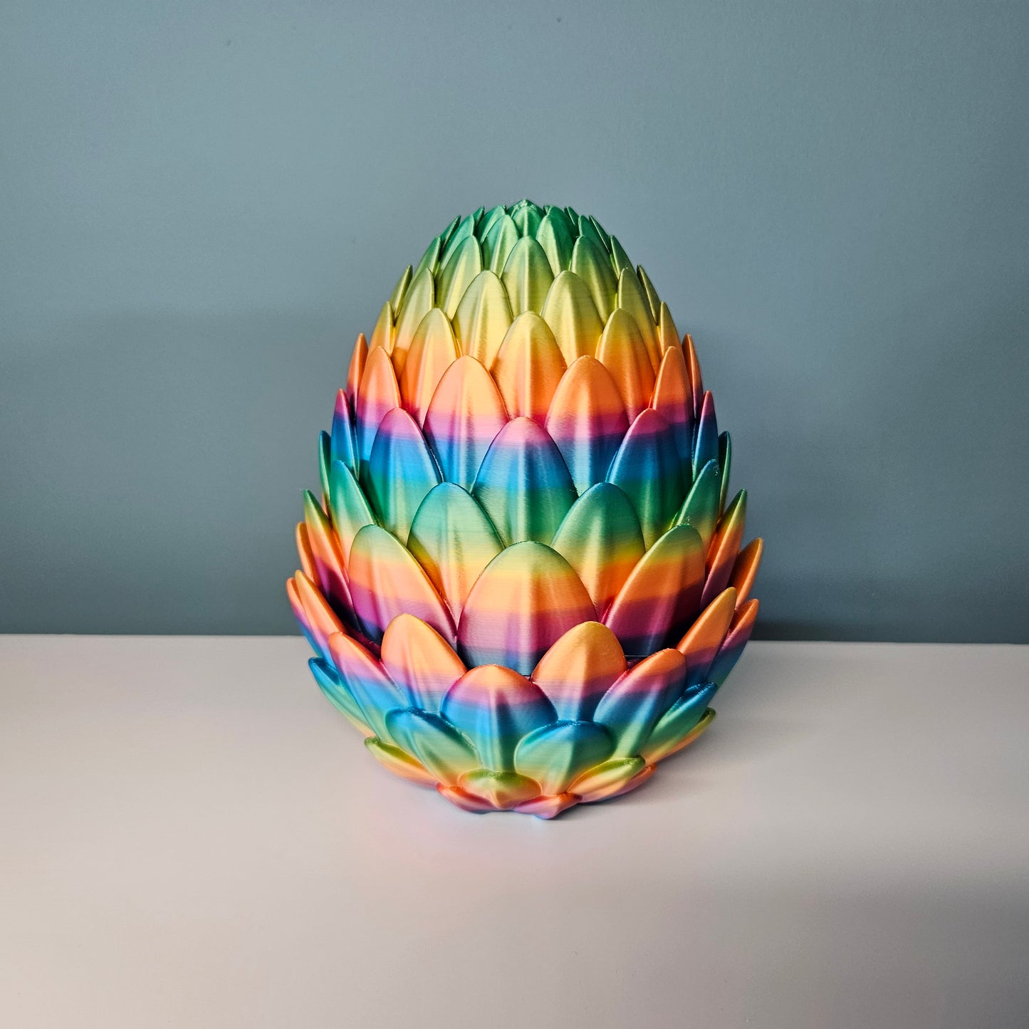 60cm Flexible Crystal Dragon in Rainbow. Matching 19cm Egg Optional