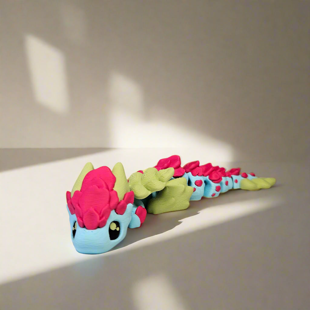 18cm Flexible Cute Sakura Dragon In Pastel Colours, Matching Egg Optional