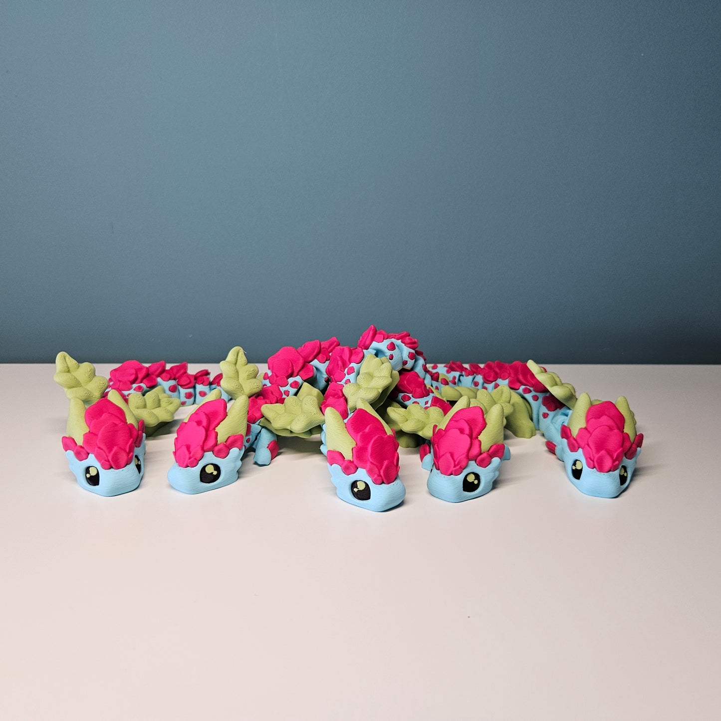 18cm Flexible Cute Sakura Dragon In Pastel Colours, Matching Egg Optional
