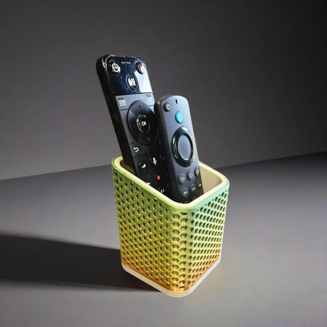 Desk Tidy, Storage Pot, Container, TV Remote Tidy, Paint Brush Holder, Hobby Organiser, Unique, Bespoke Design, Bright, Flexymal