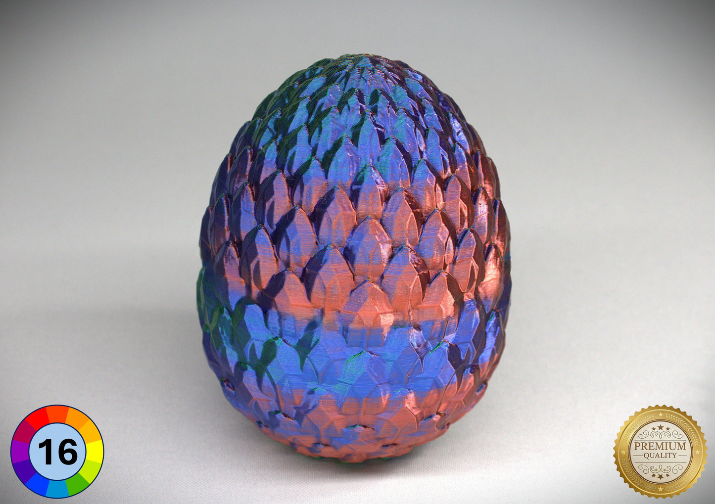 Articulated Crystal Dragon with Matching Crystal Egg: 3D Printed Premium Quality with Large Selection of Colours