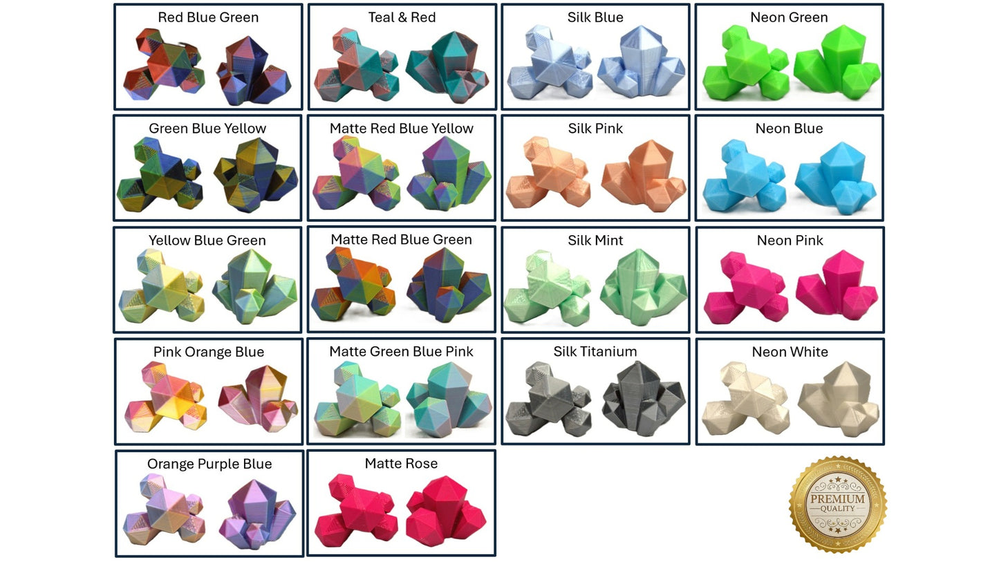 Articulated Crystal Dragon with Matching Crystal Egg: 3D Printed Premium Quality with Large Selection of Colours