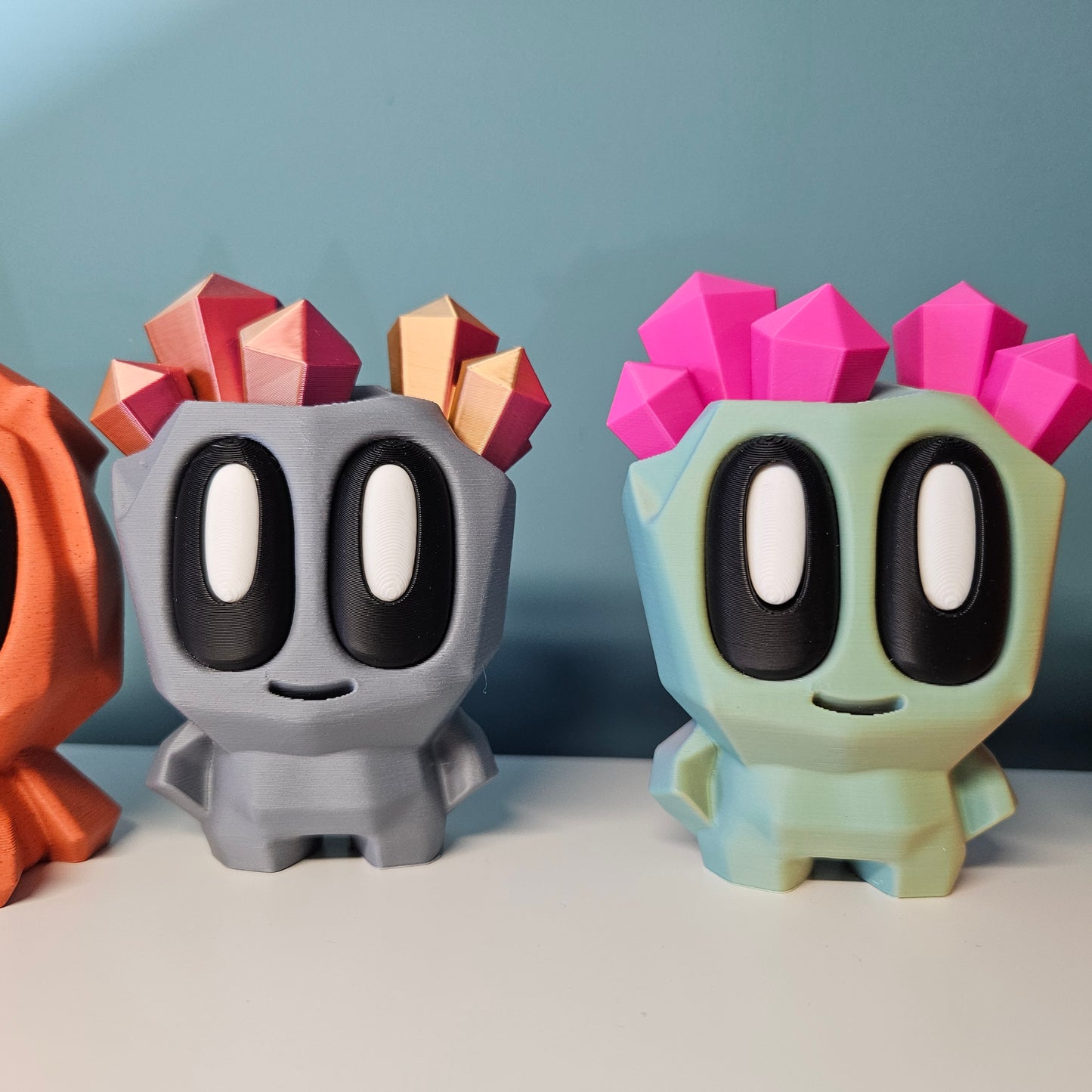 Rock Pal Figures in Contrasting Colours and Various Sizes