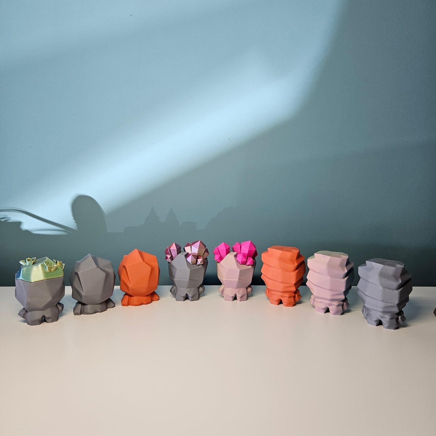 Rock Pal Figures in Contrasting Colours and Various Sizes