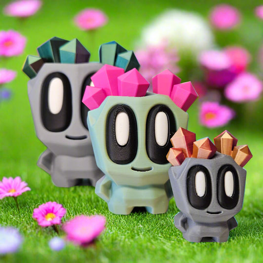 Rock Pal Figures in Contrasting Colours and Various Sizes