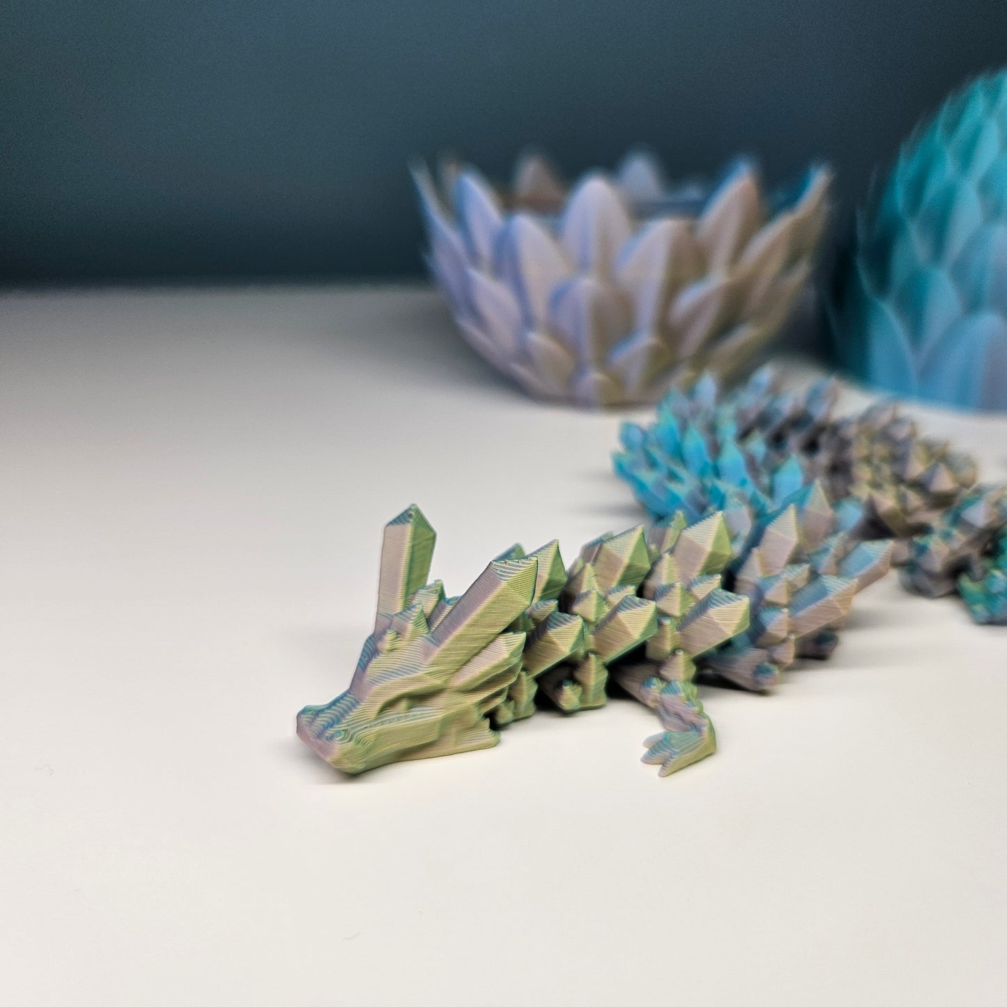 32cm Flexible Crystal Dragon. Matching 10.5cm Egg Optional.