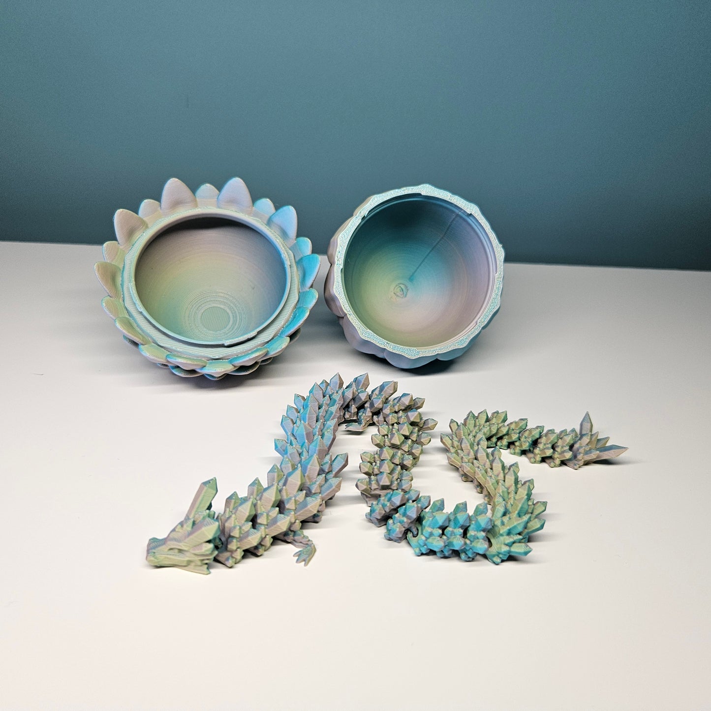 32cm Flexible Crystal Dragon. Matching 10.5cm Egg Optional.