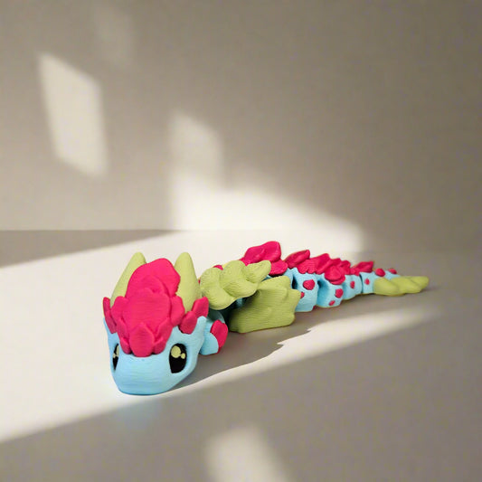 18cm Flexible Cute Sakura Dragon In Pastel Colours, Matching Egg Optional