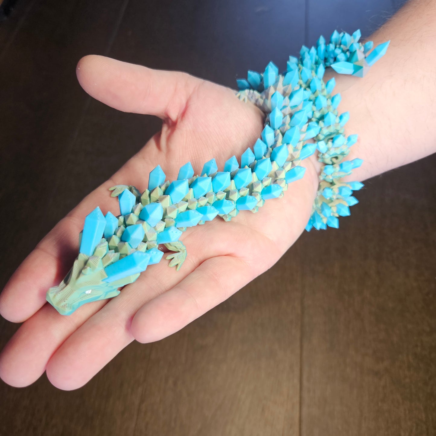 49cm Flexible Crystal Dragons. Matching 15cm Egg Optional.