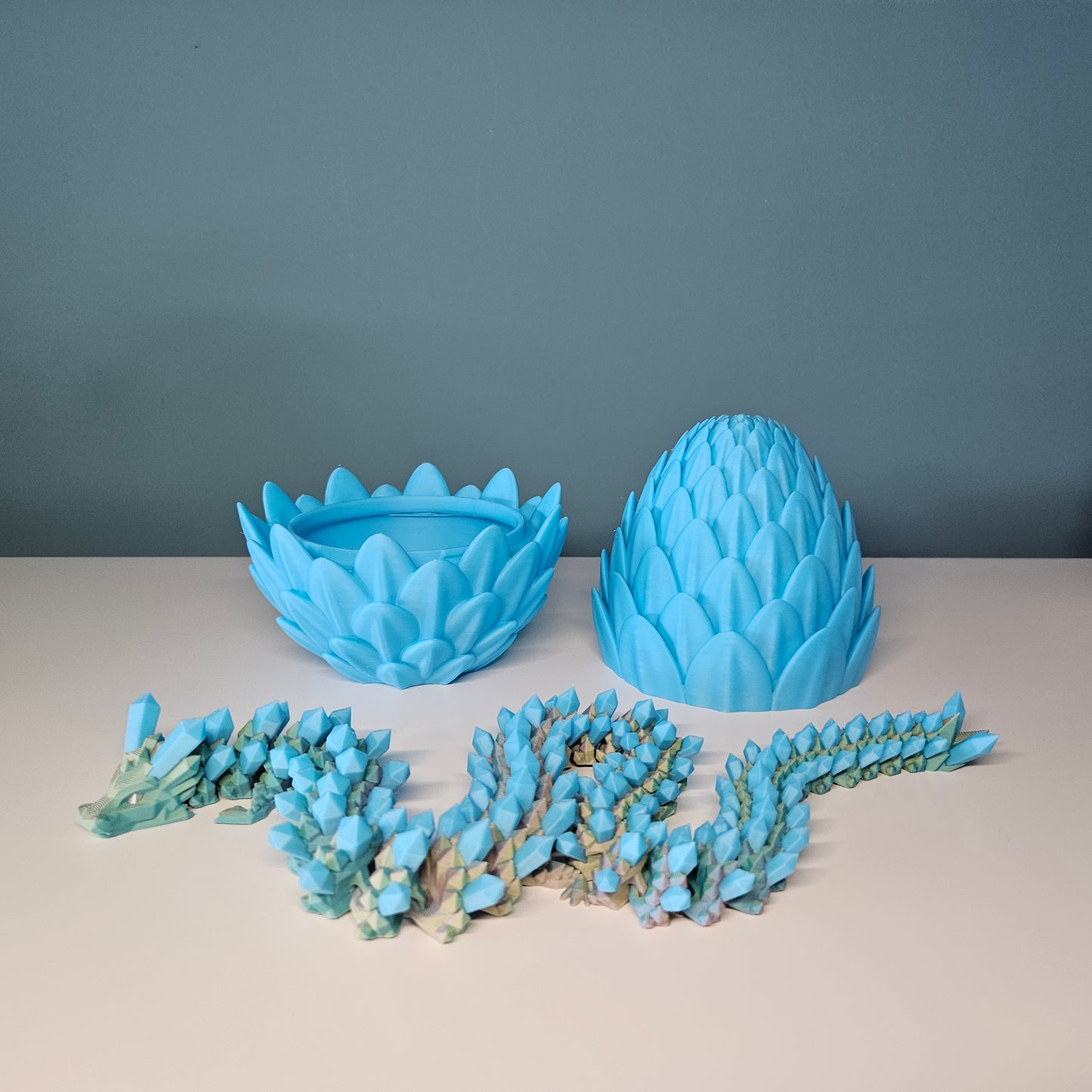 49cm Flexible Crystal Dragons. Matching 15cm Egg Optional.