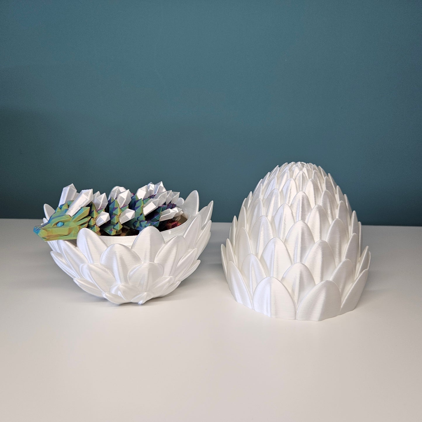 49cm Flexible Crystal Dragons. Matching 15cm Egg Optional.