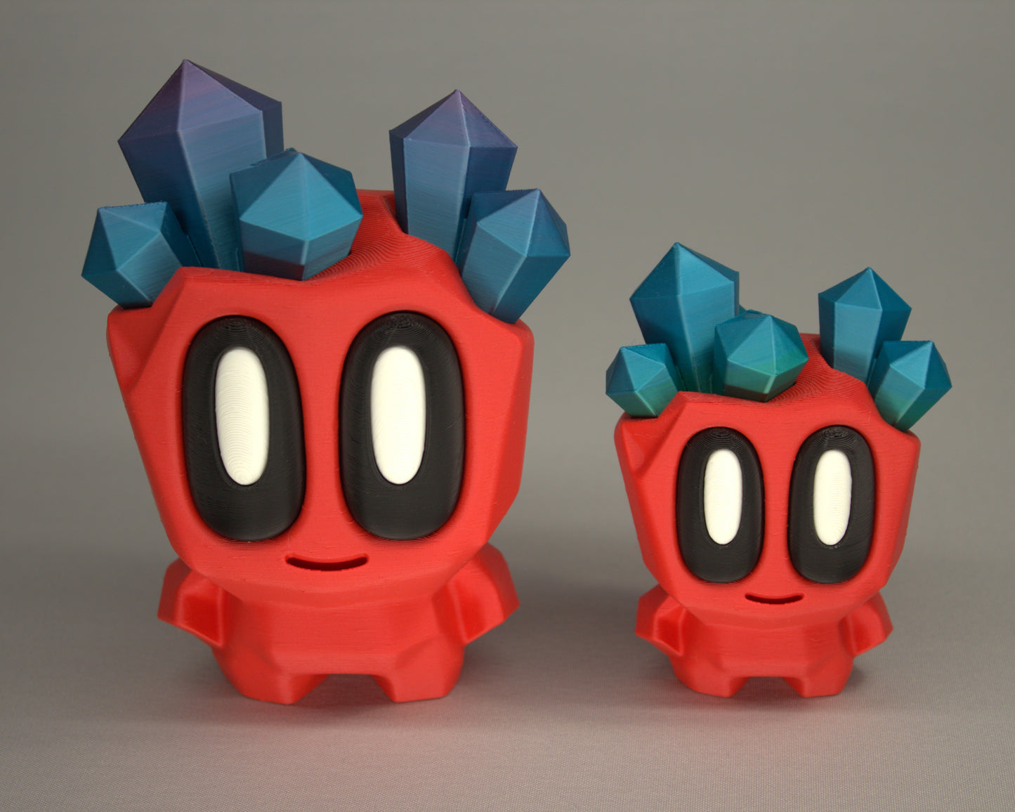 Geode Head Rock Pal – 3D Printed Collectible in Rainbow Primary Colors | Cute Desk Toy & Gift Idea