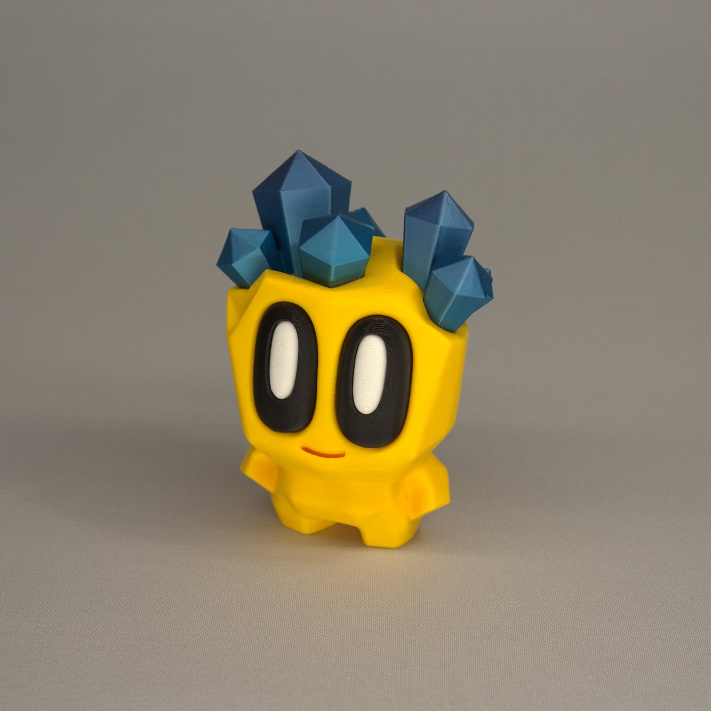 Geode Head Rock Pal – 3D Printed Collectible in Rainbow Primary Colors | Cute Desk Toy & Gift Idea