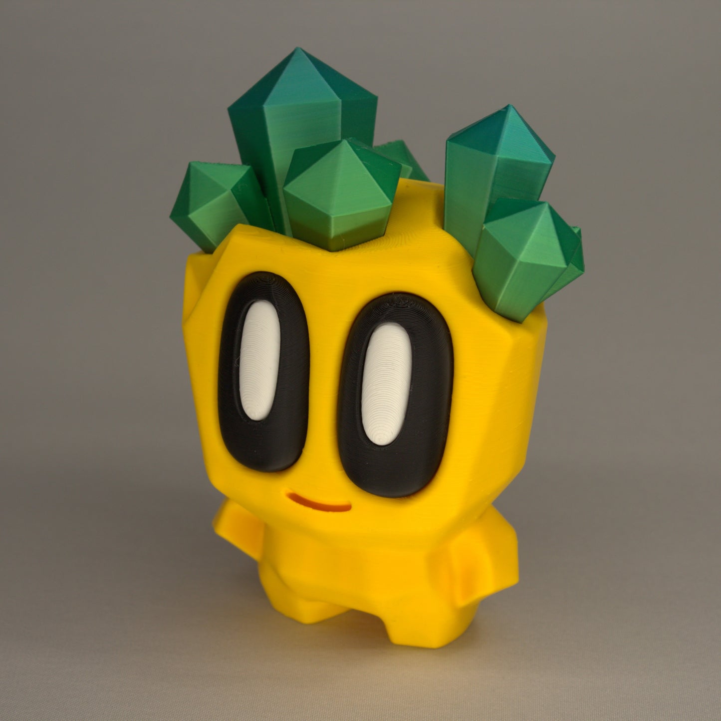 Geode Head Rock Pal – 3D Printed Collectible in Rainbow Primary Colors | Cute Desk Toy & Gift Idea