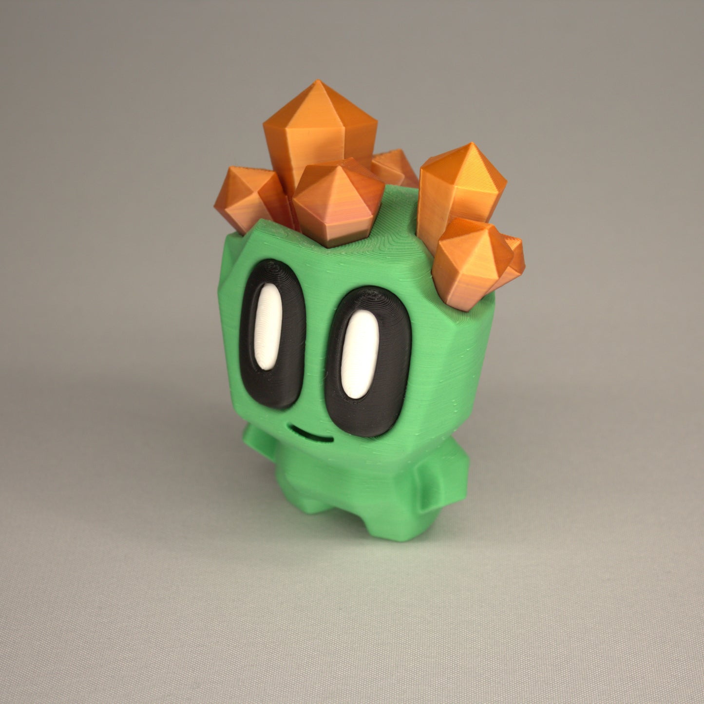 Geode Head Rock Pal – 3D Printed Collectible in Rainbow Primary Colors | Cute Desk Toy & Gift Idea