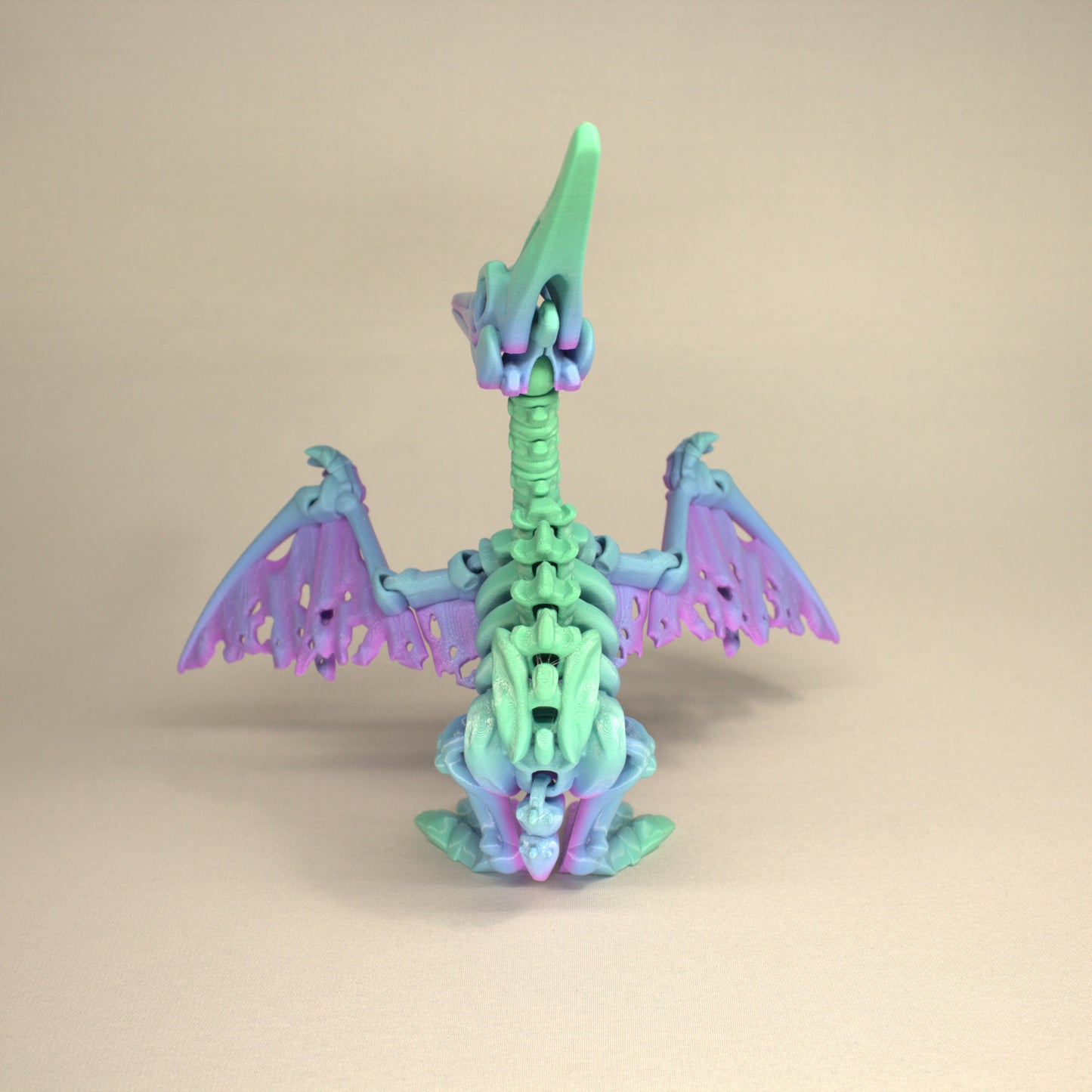 Pteranodon - 3D Printed Dinosaur Skeleton Fidget Toy Flexible Joints