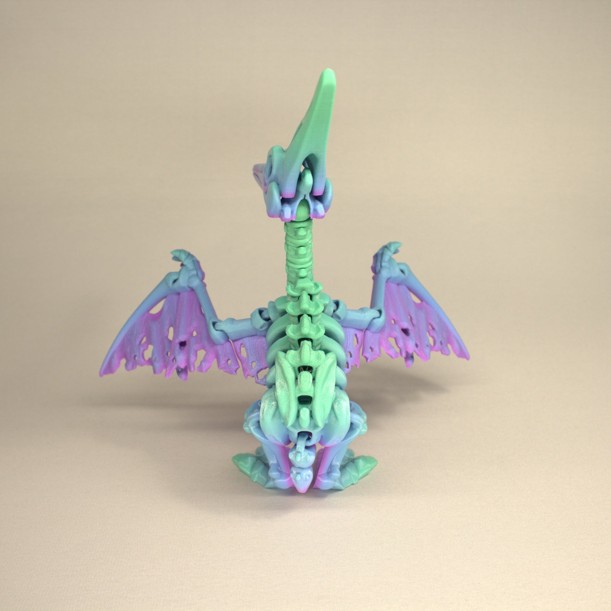 Pteranodon - 3D Printed Dinosaur Skeleton Fidget Toy Flexible Joints