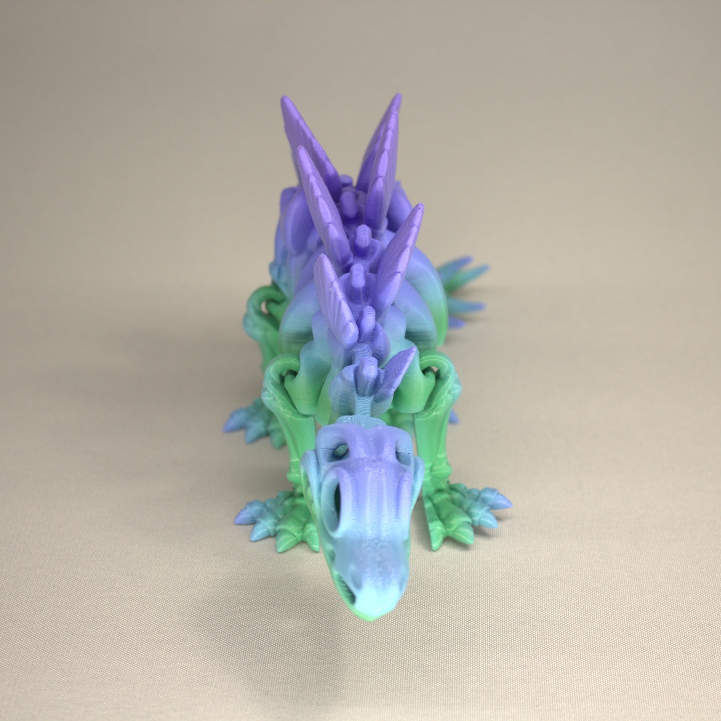 Stegosaurus 3D Printed Dinosaur Skeleton Fidget Toy Flexible Joints