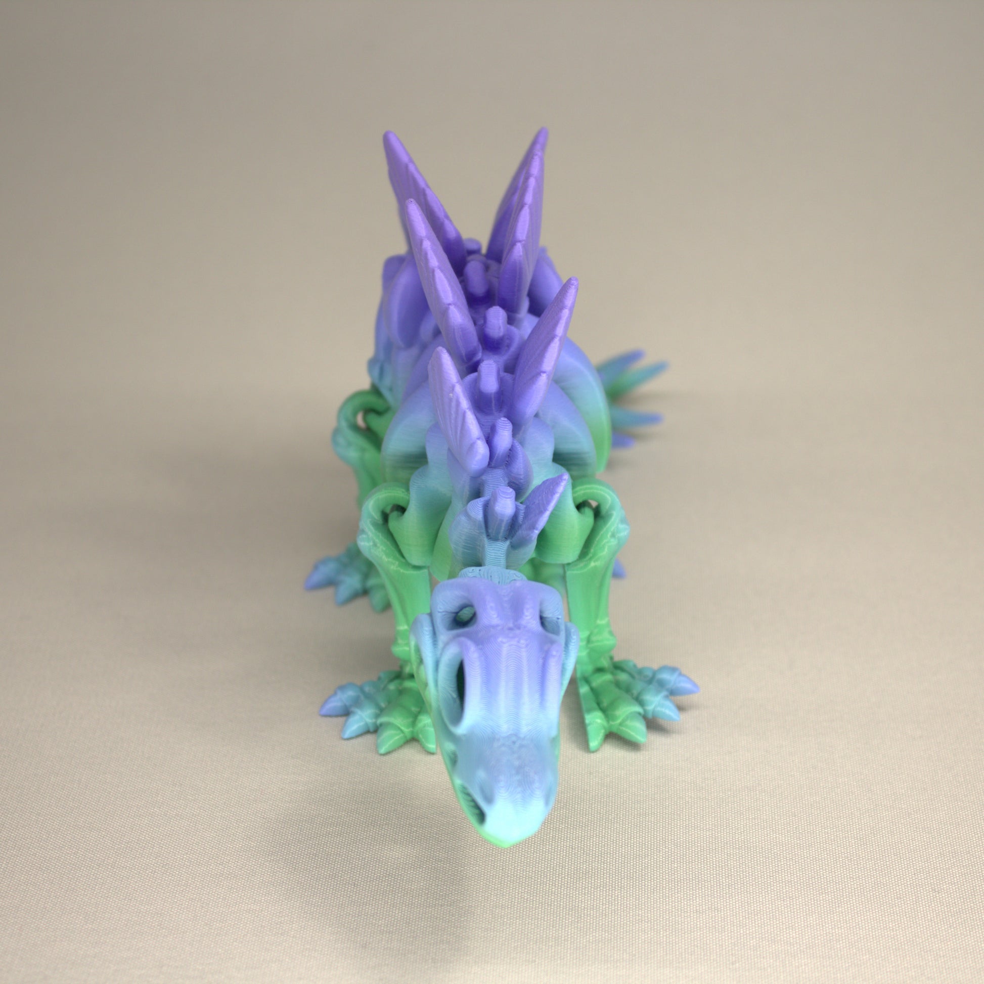 Stegosaurus 3D Printed Dinosaur Skeleton Fidget Toy Flexible Joints