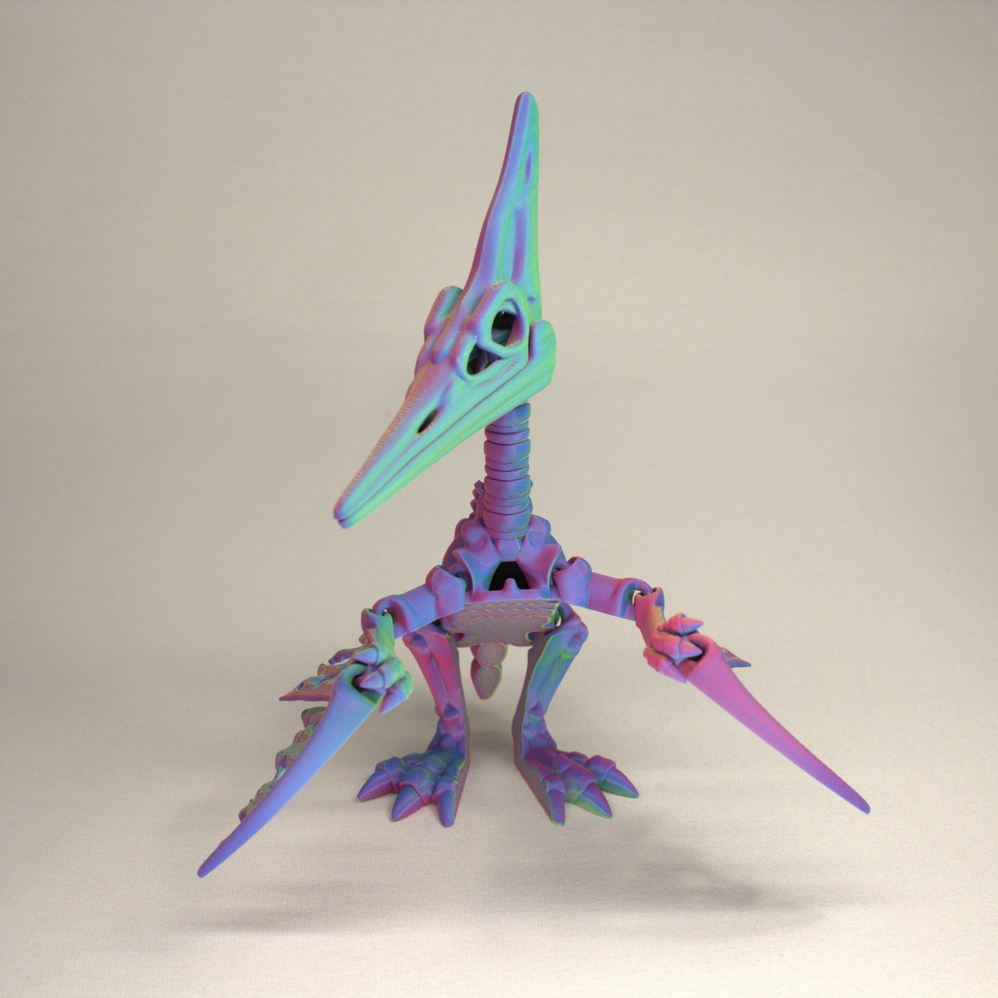 Pteranodon - 3D Printed Dinosaur Skeleton Fidget Toy Flexible Joints