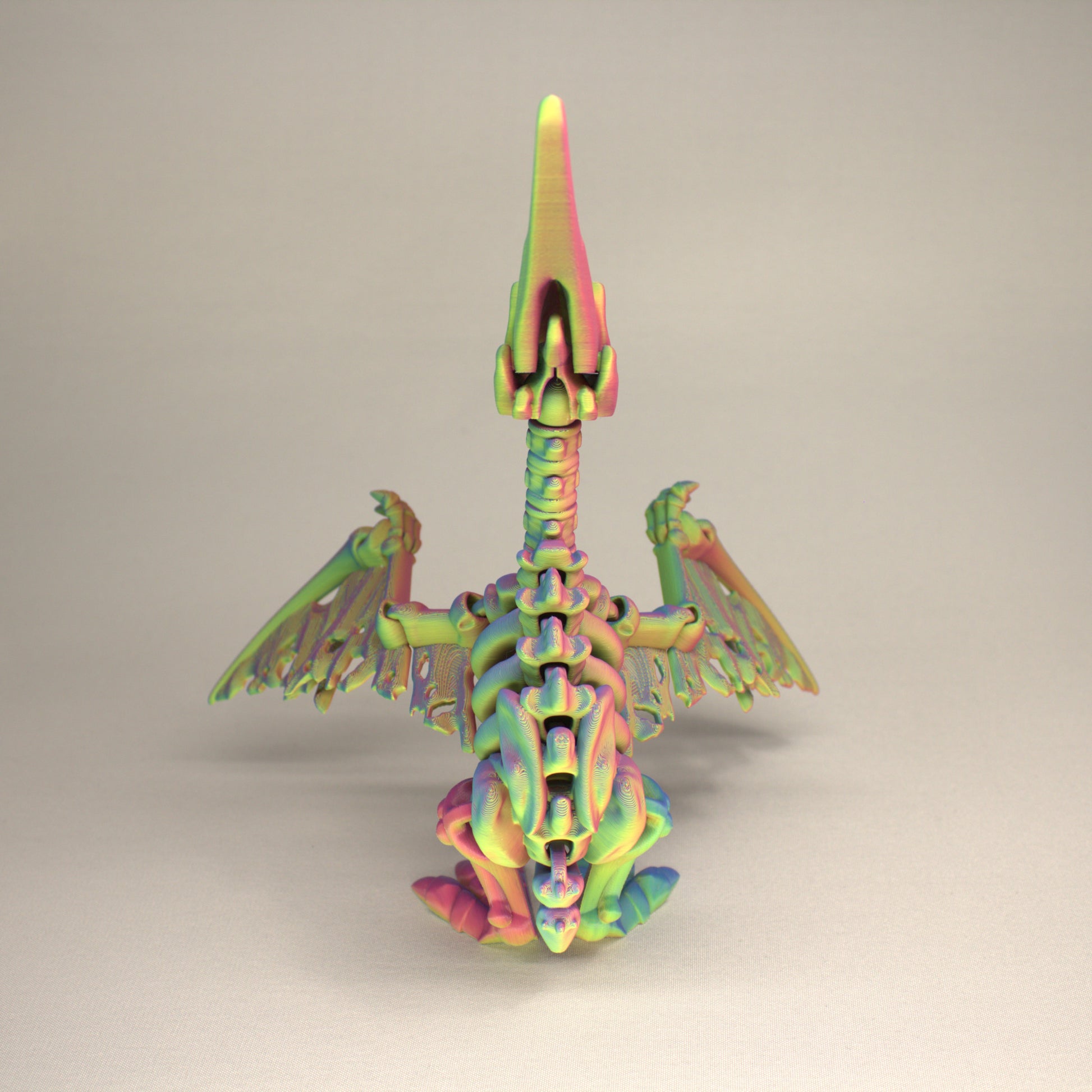 Pteranodon - 3D Printed Dinosaur Skeleton Fidget Toy Flexible Joints