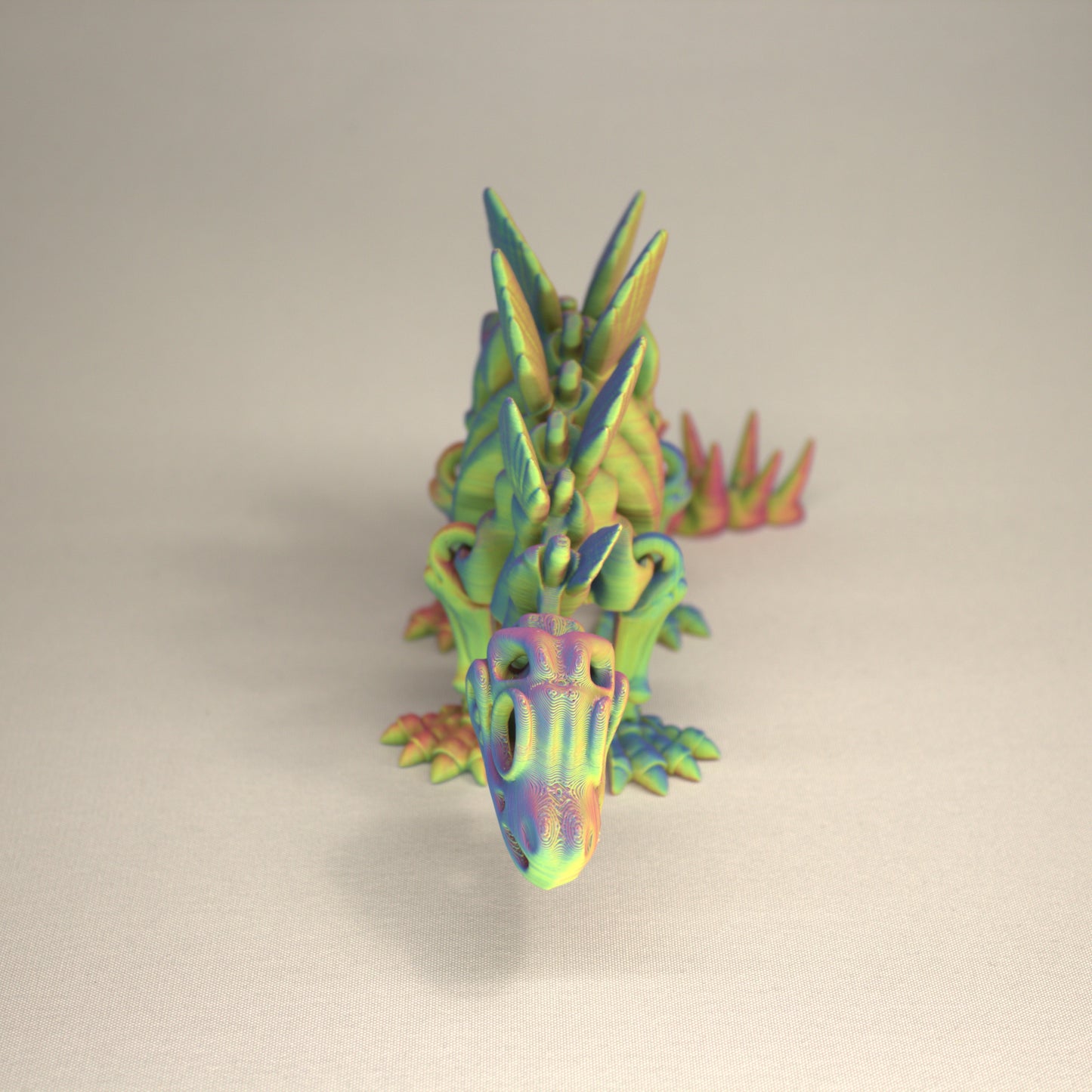 Stegosaurus 3D Printed Dinosaur Skeleton Fidget Toy Flexible Joints