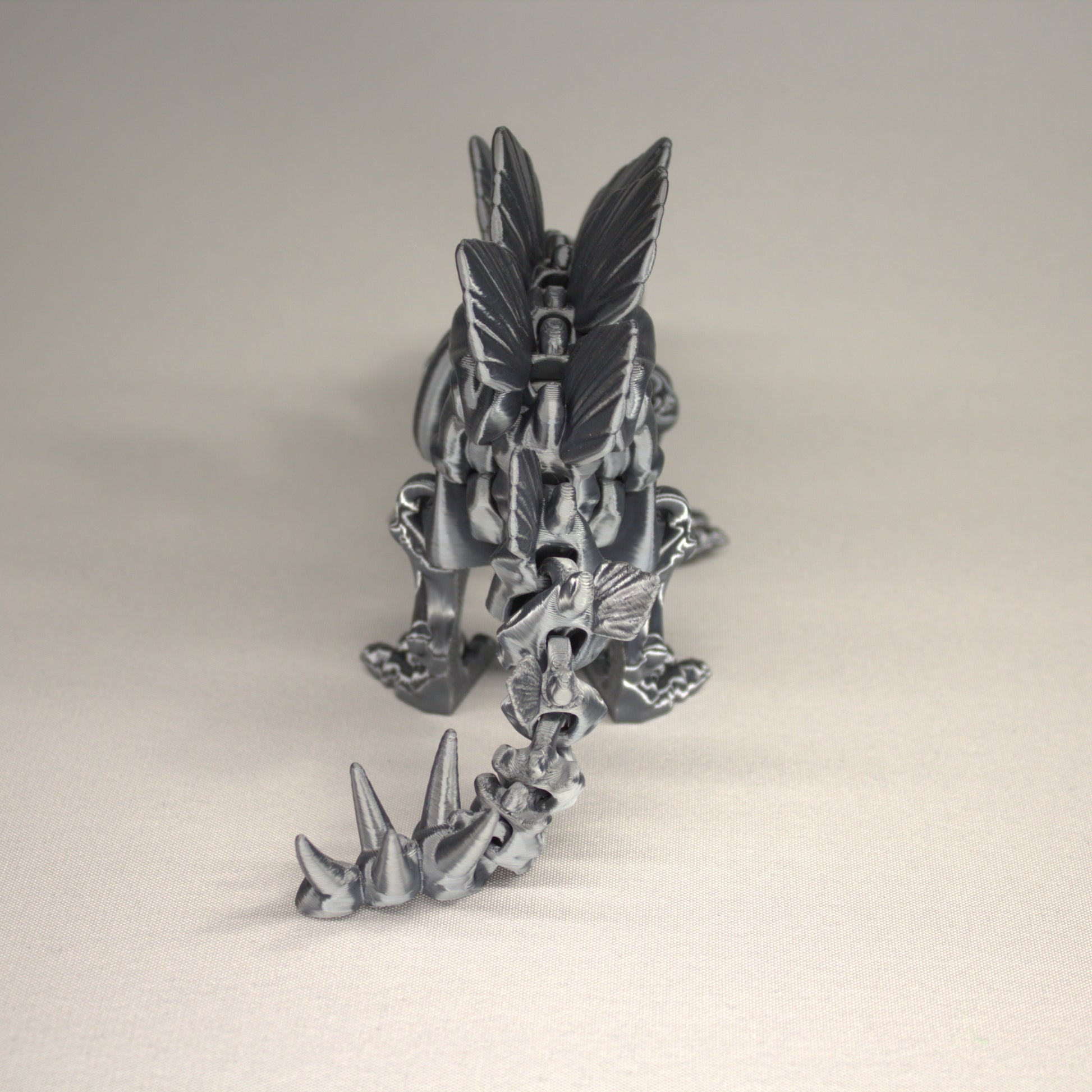 Stegosaurus 3D Printed Dinosaur Skeleton Fidget Toy Flexible Joints