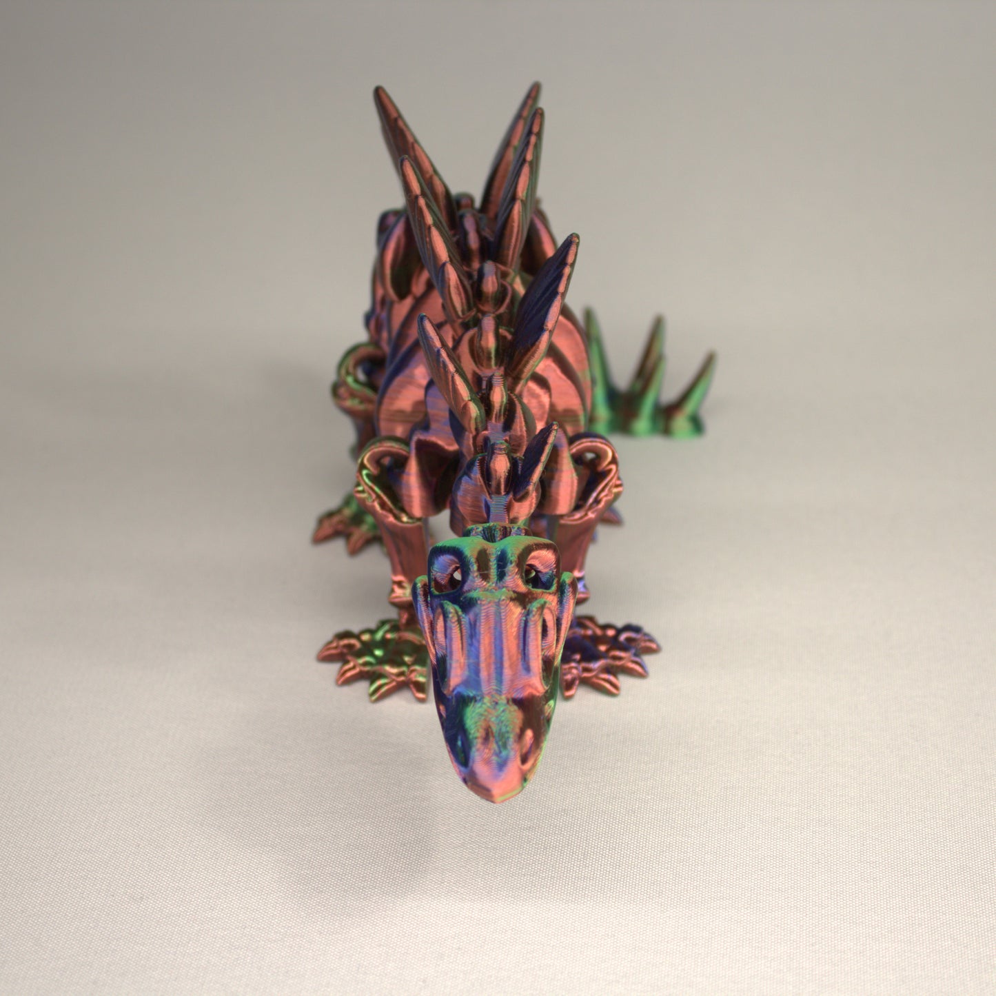 Stegosaurus 3D Printed Dinosaur Skeleton Fidget Toy Flexible Joints