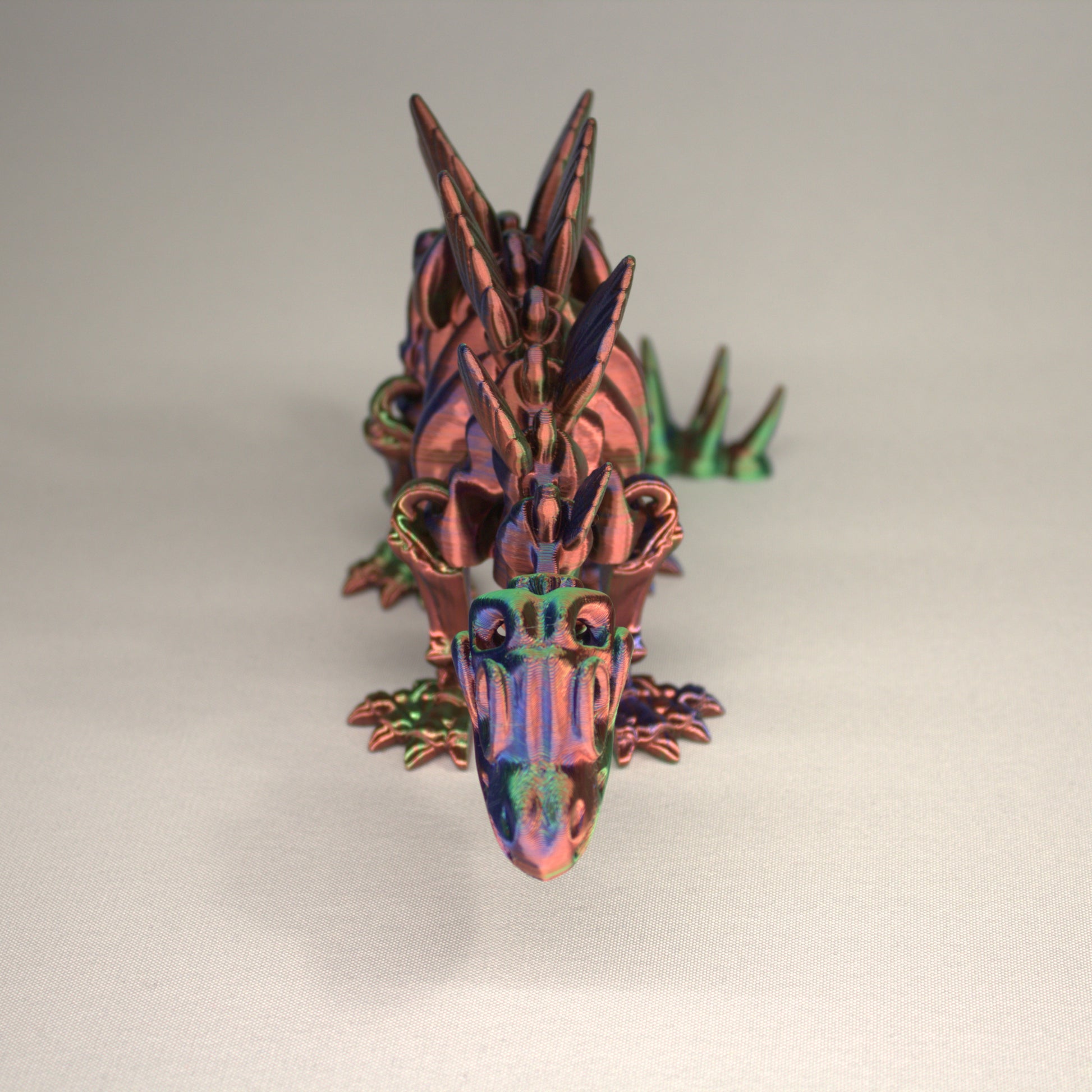 Stegosaurus 3D Printed Dinosaur Skeleton Fidget Toy Flexible Joints
