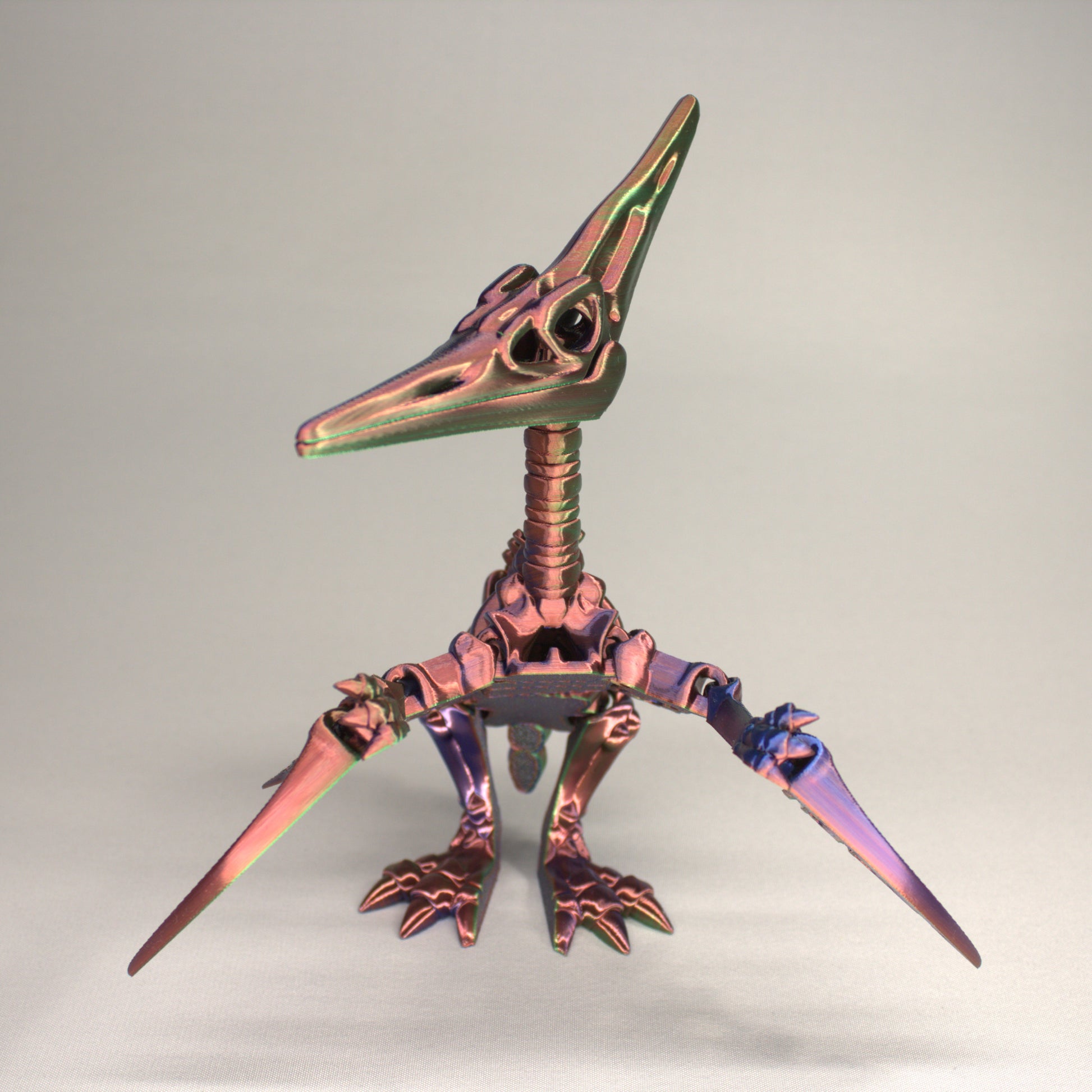 Pteranodon - 3D Printed Dinosaur Skeleton Fidget Toy Flexible Joints