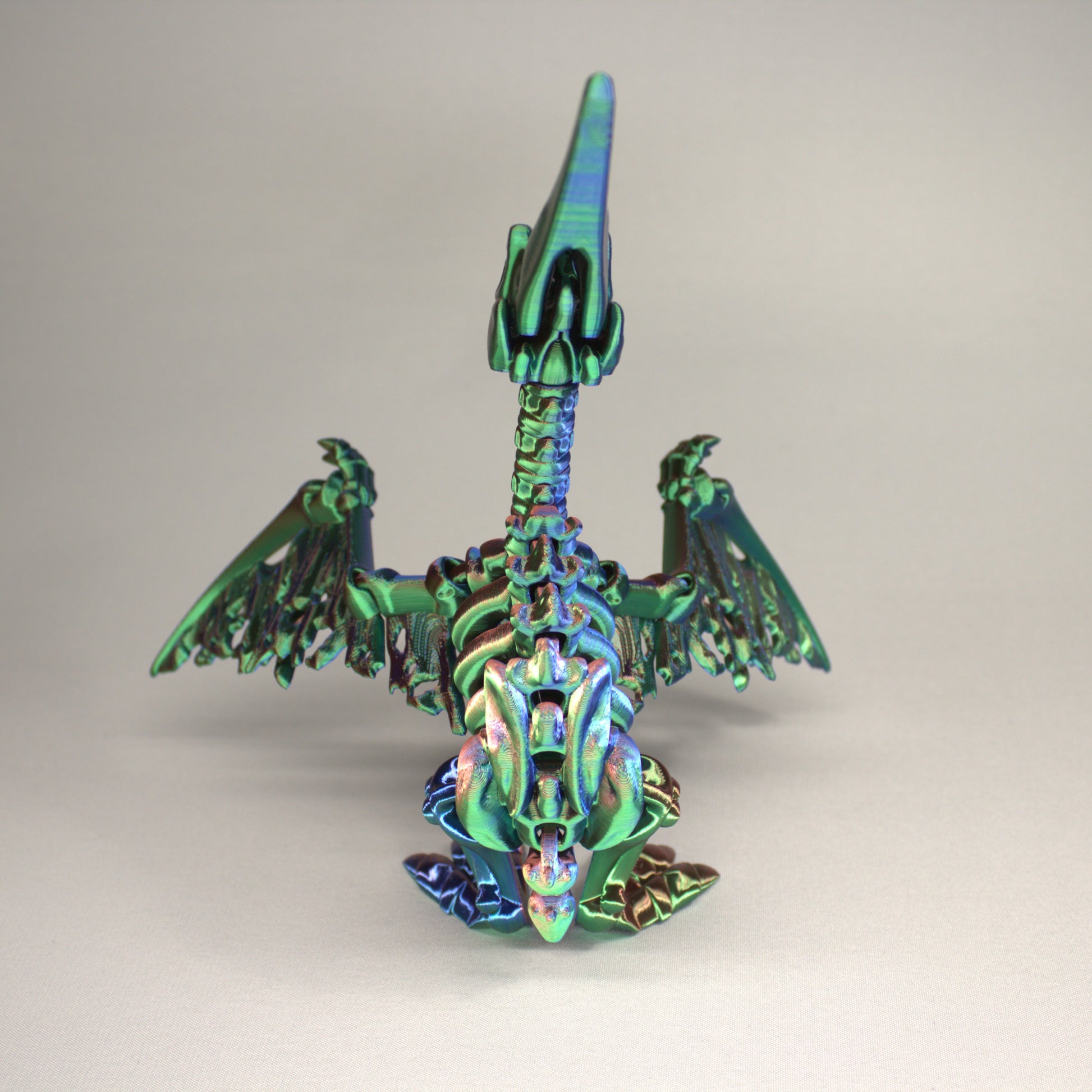 Pteranodon - 3D Printed Dinosaur Skeleton Fidget Toy Flexible Joints