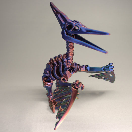 Pteranodon - 3D Printed Dinosaur Skeleton Fidget Toy Flexible Joints