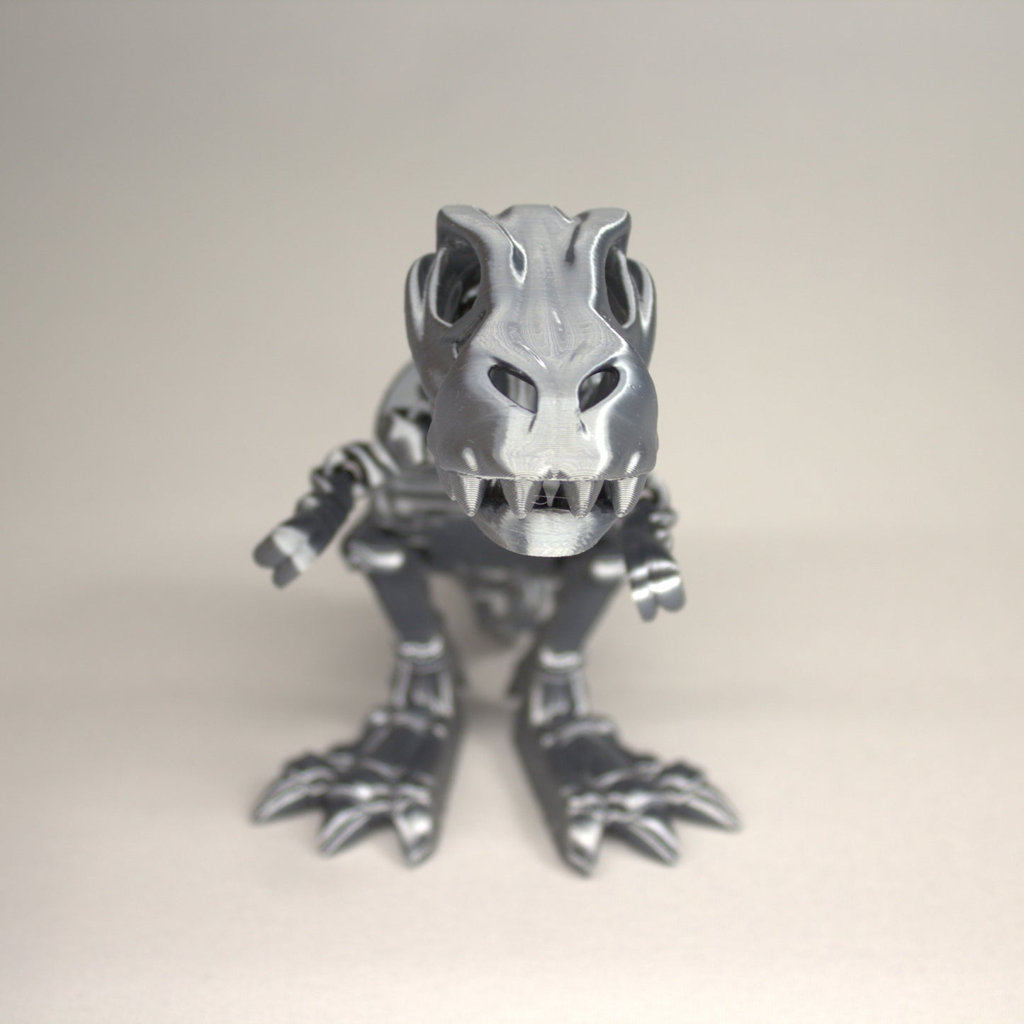 T-Rex 3D Printed Dinosaur Skeleton Fidget Toy Flexible Joints