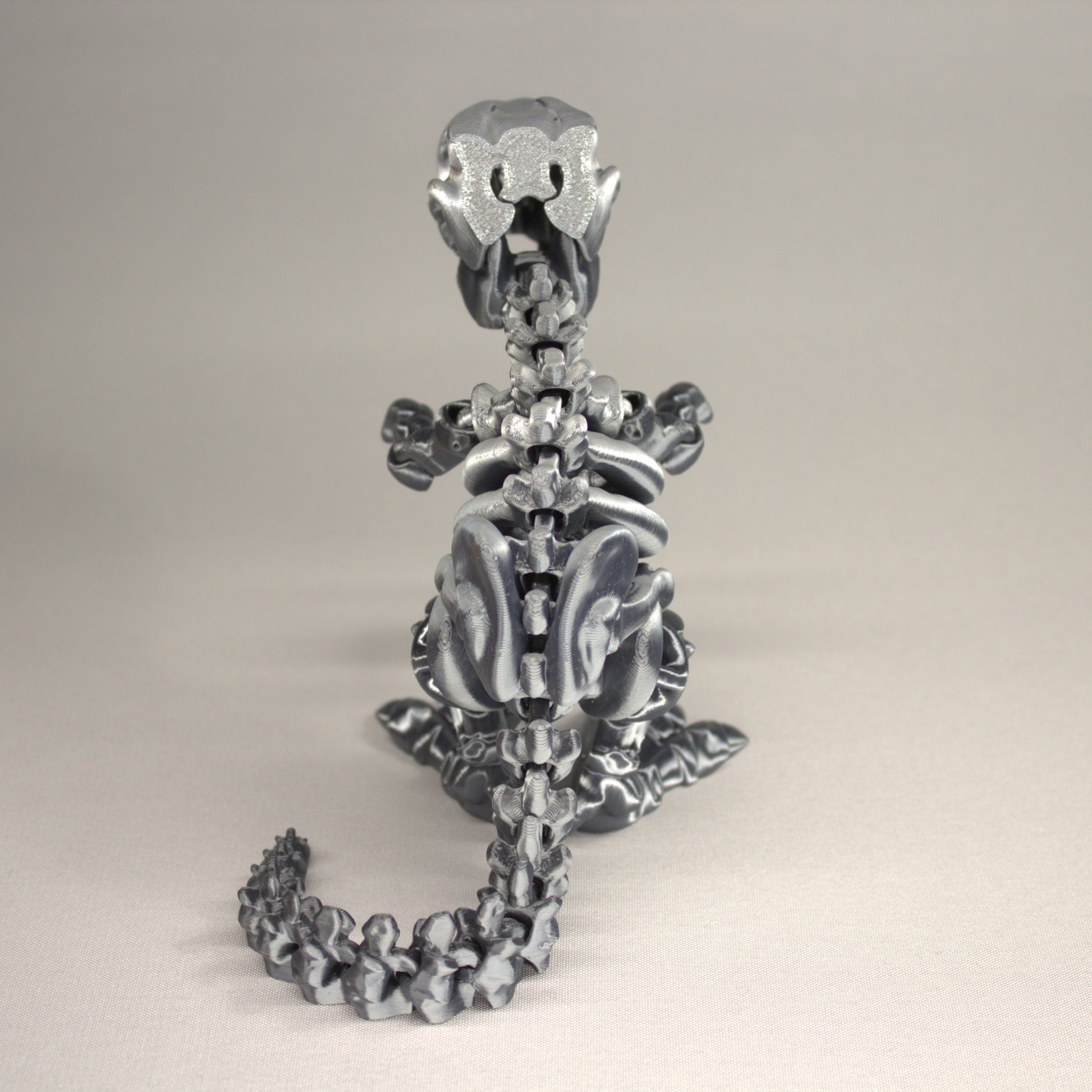 T-Rex 3D Printed Dinosaur Skeleton Fidget Toy Flexible Joints