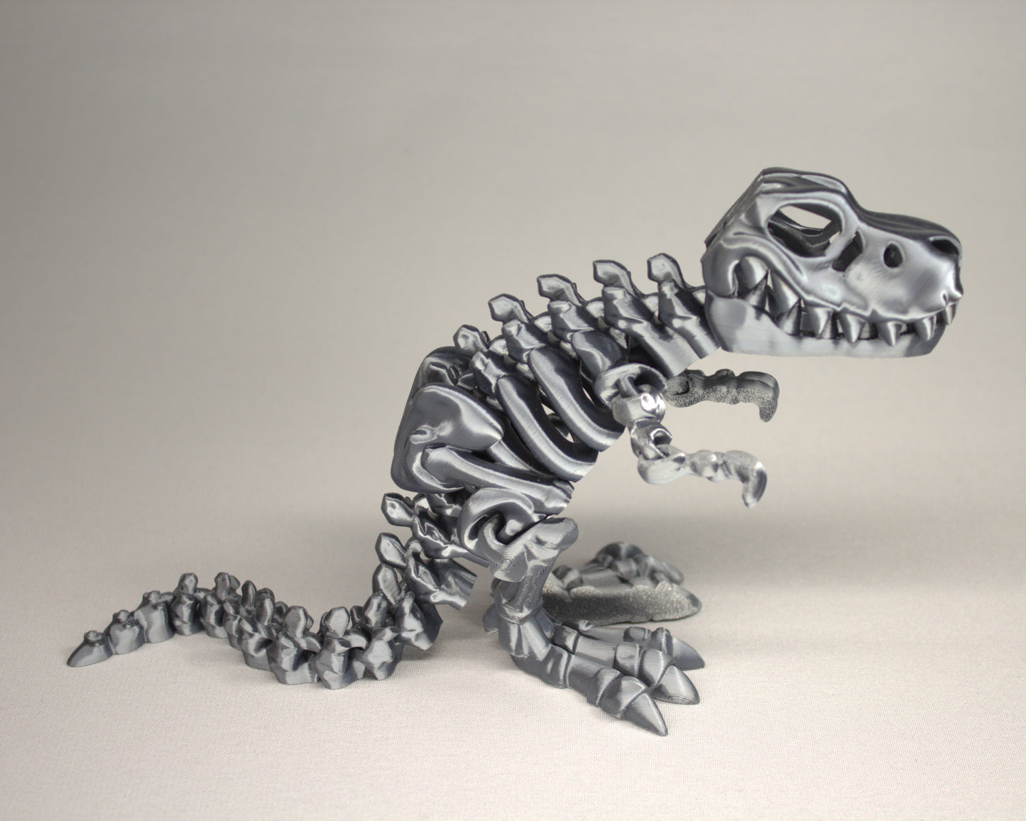 T-Rex 3D Printed Dinosaur Skeleton Fidget Toy Flexible Joints