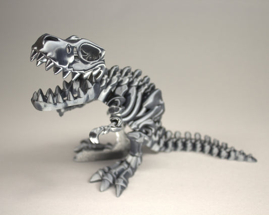 T-Rex 3D Printed Dinosaur Skeleton Fidget Toy Flexible Joints