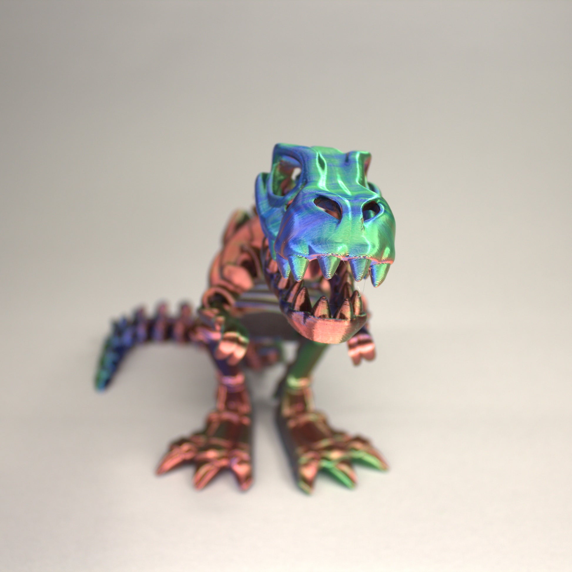 T-Rex 3D Printed Dinosaur Skeleton Fidget Toy Flexible Joints