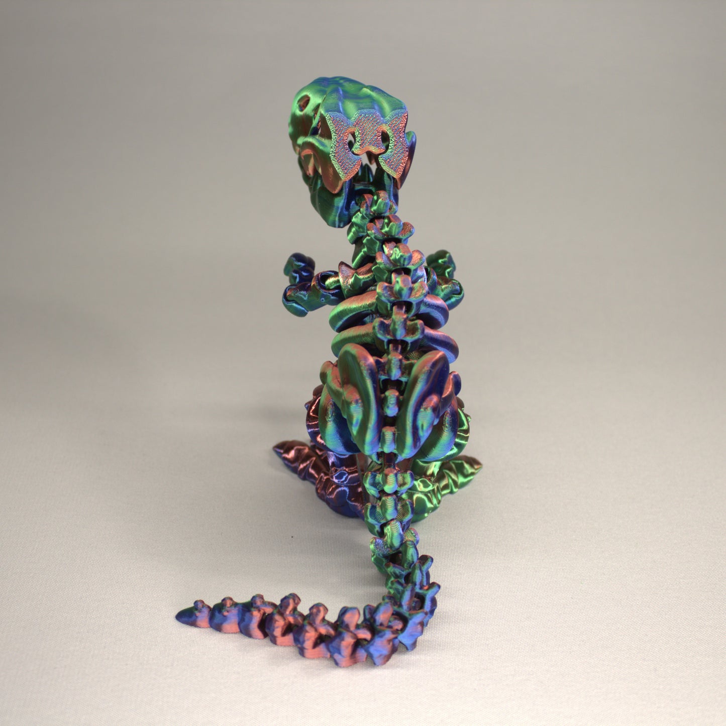 T-Rex 3D Printed Dinosaur Skeleton Fidget Toy Flexible Joints
