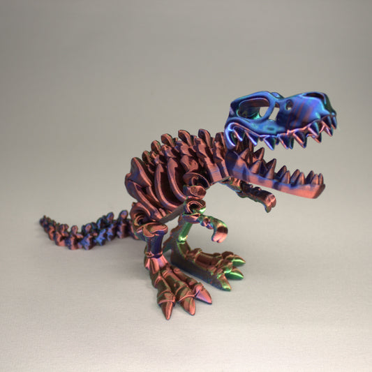 T-Rex 3D Printed Dinosaur Skeleton Fidget Toy Flexible Joints