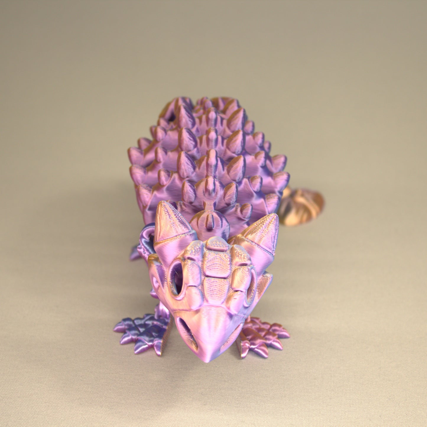 3D printed articulated Ankylosaurus skeleton toy, pre-assembled, colorful, durable educational dinosaur figure