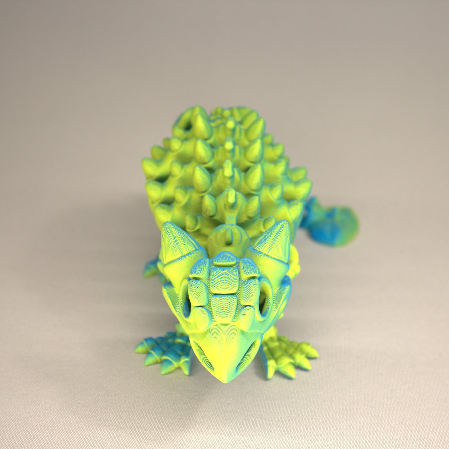3D printed articulated Ankylosaurus skeleton toy, pre-assembled, colorful, durable educational dinosaur figure