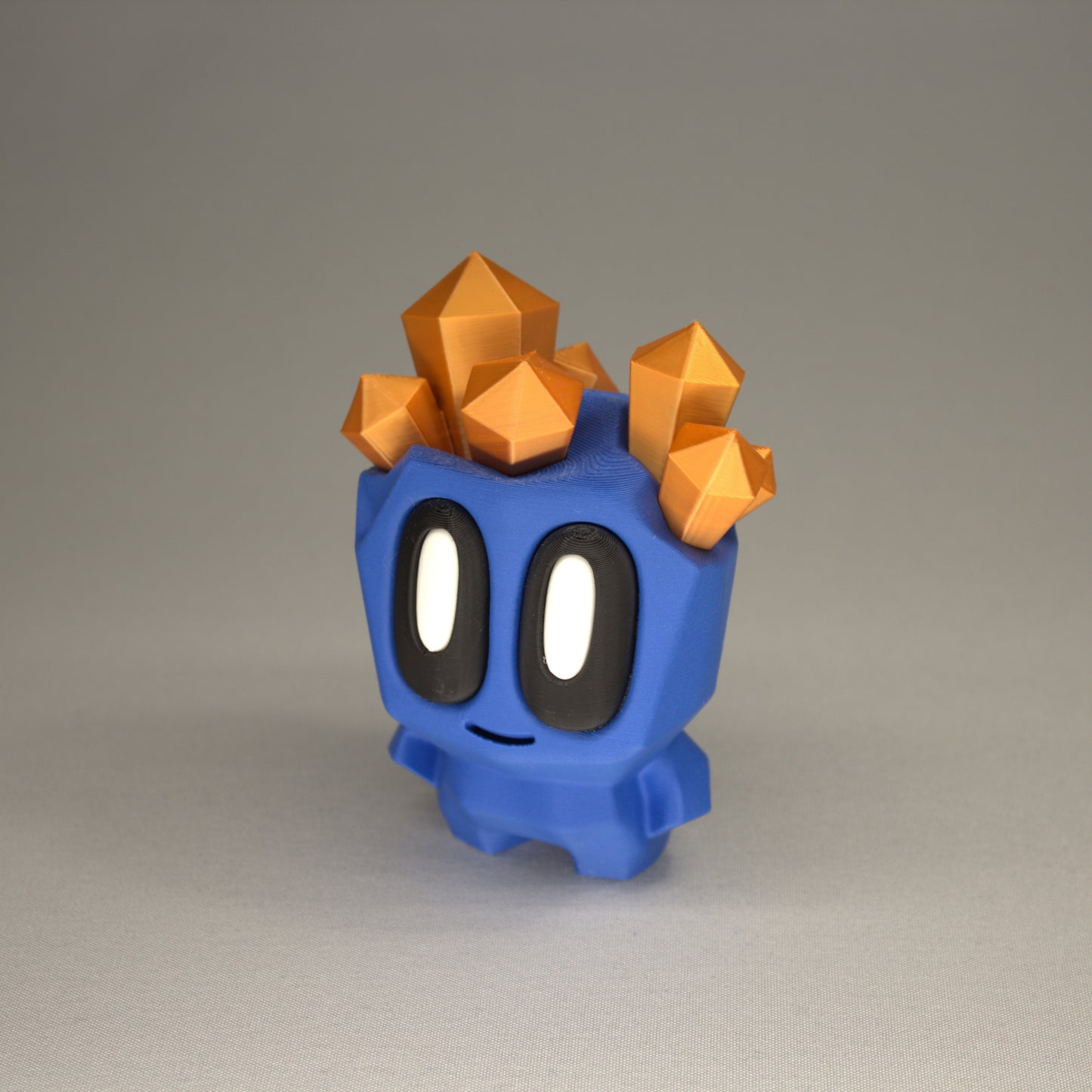 Geode Head Rock Pal – 3D Printed Collectible in Rainbow Primary Colors | Cute Desk Toy & Gift Idea